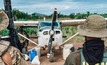  Aeronave apreendida e destruída no combate a garimpo ilegal em terra Yanomami/Divulgação