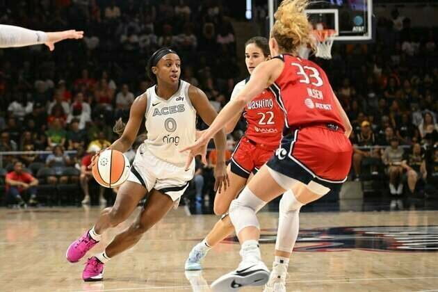 A'ja Wilson continues dominance, leads Aces past Mystics
