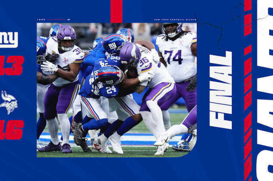 Instant Analysis: Giants fall to Vikings, 16-13