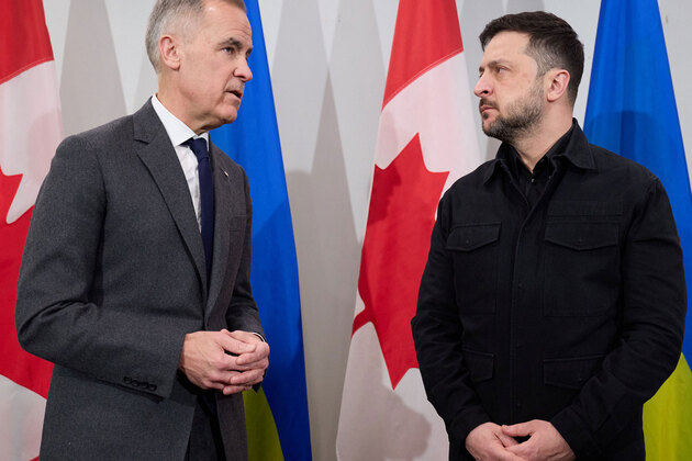 Zelenskyy meets Canadian PM Mark Carney, bags aid before Trump talks