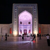 UZBEKISTAN-BUKHARA-NIGHT VIEW