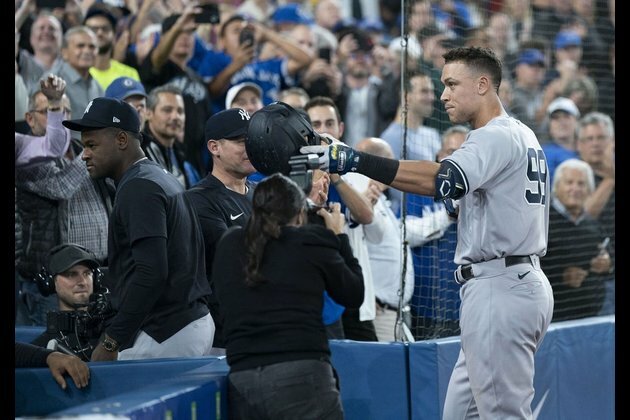 MLB roundup: Aaron Judge ties AL record with 61st HR
