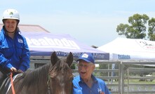  RDA volunteer Bob Colley with rider Jackson.