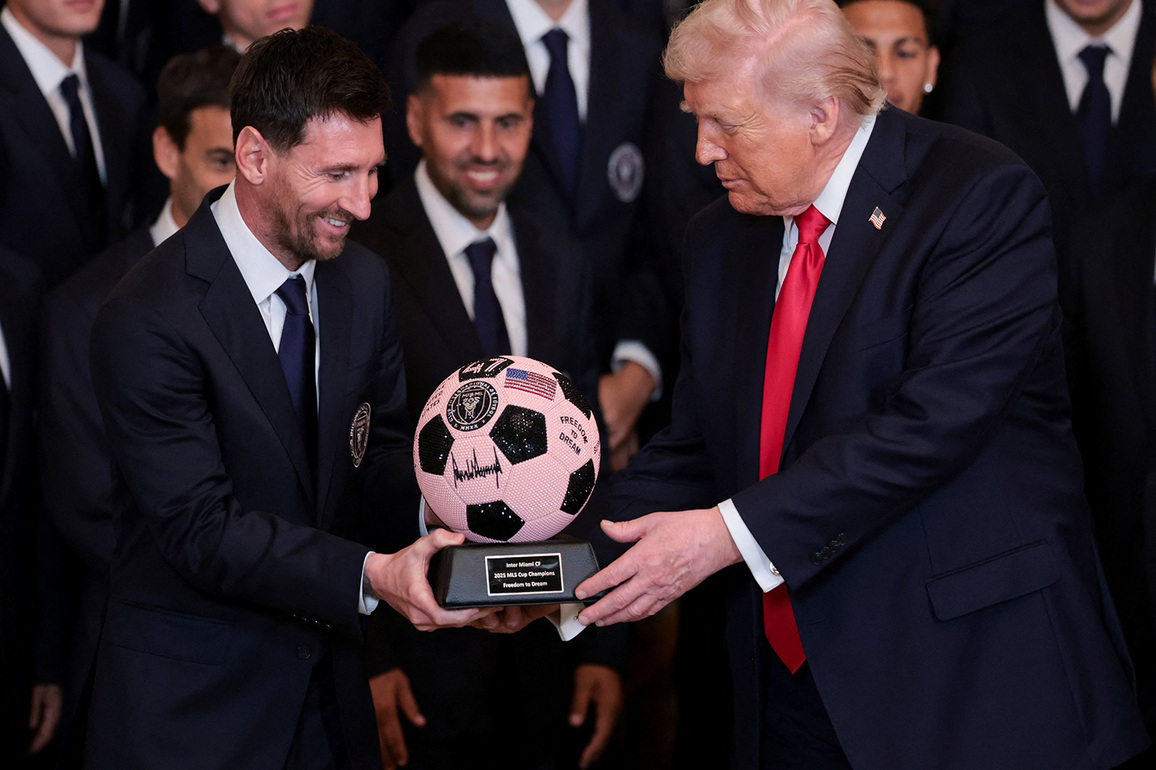 Lionel Messi, Inter Miami welcomed by US President Donald Trump at White House