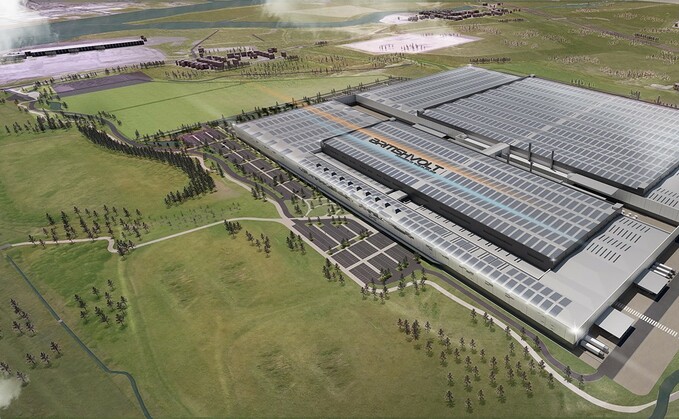 Artist impression of the Britishvolt gigafactory | Credit: Britishvolt