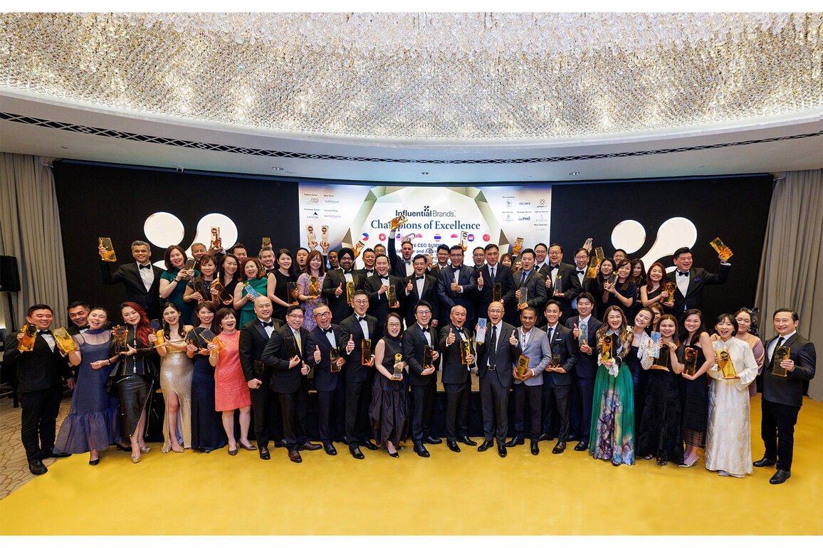 Influential Brands celebrates Asia's finest in business excellence at the Fullerton Hotel