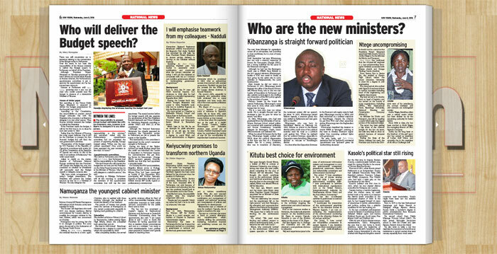 In today's Vision paper New Vision Official