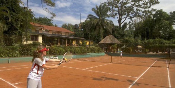 atrons enjoying a game of tennis at akindye ountry lub