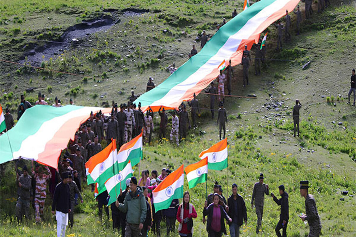 Indian Army, ITBP, locals unite for historic 'Tiranga March' at 14,000 ft in Arunachal Pradesh's Tawang