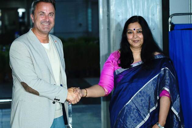 Luxembourg's Deputy PM Xavier Bettel arrives in India for official visit
