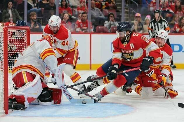 Flames rally past Panthers, pick up second win of road trip