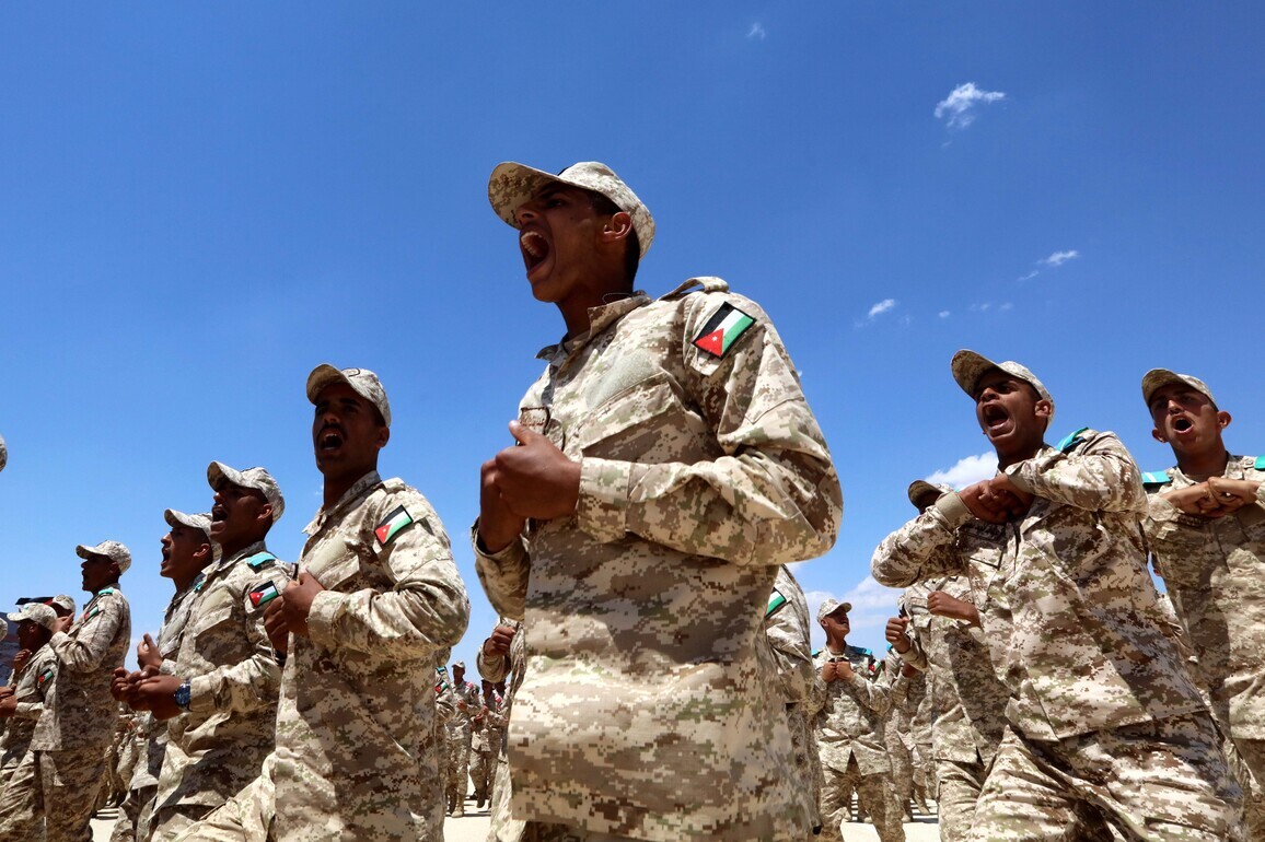 JORDAN-ZARQA-NATIONAL SERVICE RECRUITS-GRADUATION CEREMONY