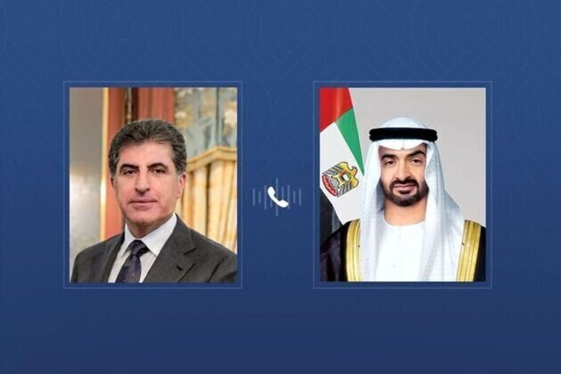 UAE President receives phone call from President of the Kurdistan Region of Iraq condemning terrorist attack on UAE Consulate