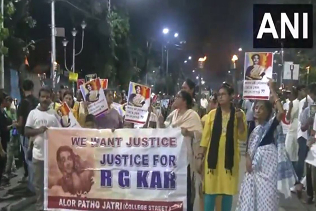 WBJDF hold protest rally demanding justice for RG Kar Medical College rape victim