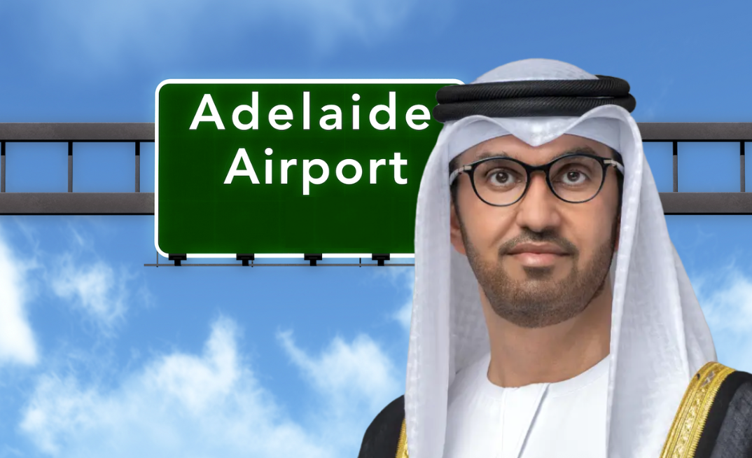 XRG chair and ADNOC CEO Dr Sultan Al Jaber leads Middle East consortium in Adelaide for Santos takeover talks.