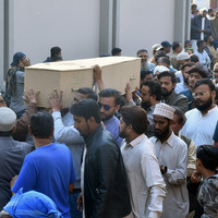 PAKISTAN-KARACHI-SHOPPING MALL-FIRE-VICTIM-FUNERAL