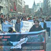BNM holds protest in Germany to mark 77 years of Pakistan's occupation of Balochistan