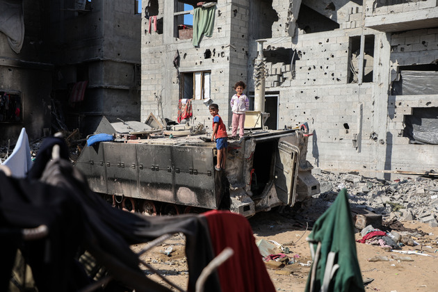 MIDEAST-GAZA STRIP-JABALIA-MILITARY REMNANTS