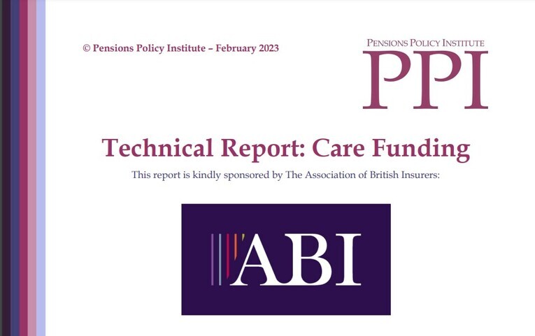 Technical Report: Care Funding