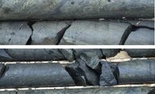  Massive VMS mineralisation at Nine Mile Metals’ Nine Mile Brook VMS project - chalcopyrite (Cu), sphalerite, and galena (Pb). silver (Ag) and gold (Au) to be determined