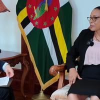 DOMINICA-ROSEAU-PRESIDENT-CHINA-INTERVIEW