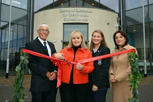 McIlveen officially opens new Pound 4.5million arts centre at St Louis Grammar