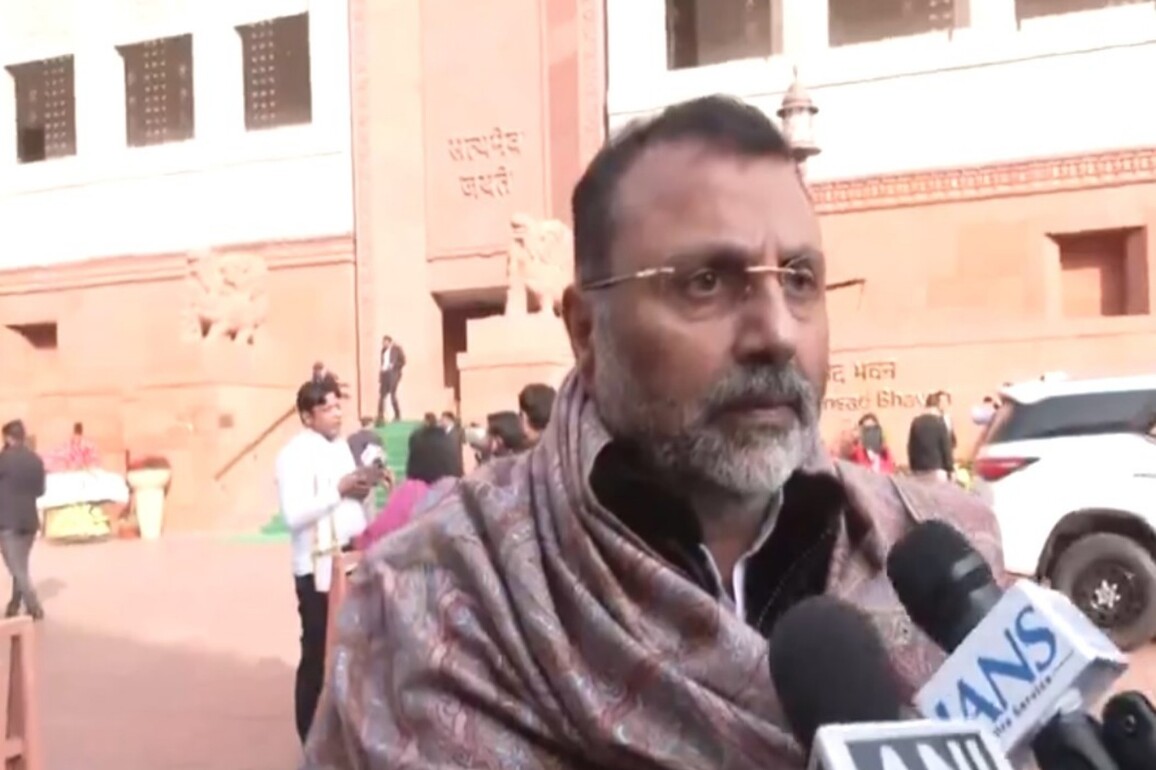 Nishikant Dubey accuses Rahul Gandhi of attempting to "divide India into pieces like Pakistan, Bangladesh"