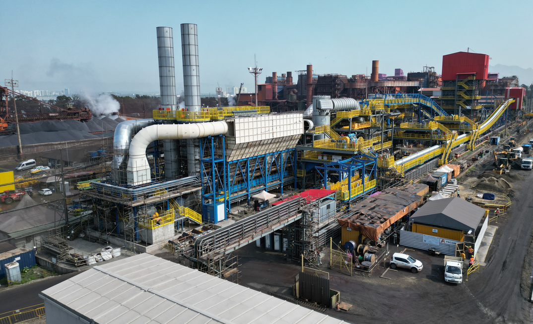  Planta 1 de briquete de minério de ferro da Vale no Complexo de Tubarão da Vale/Divulgação