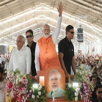 Gujarat: Sea of Triranga at PM Modi's roadshow in Dahod