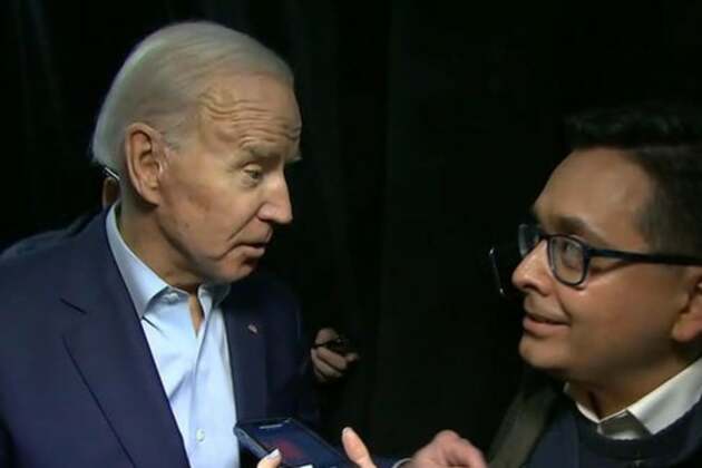 Biden tells CBS News correspondent to &quot;calm down&quot; in peculiar exchange