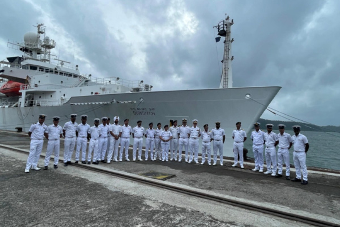 USNS Bowditch vessel departs from Port Blair, strengthens US-India ties