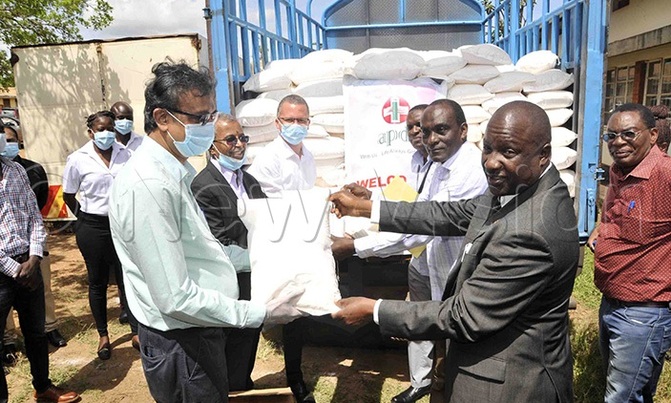 Abacus donates food, protective gears to Mukono health workers Abacus donates food, protective gears to Mukono health workers