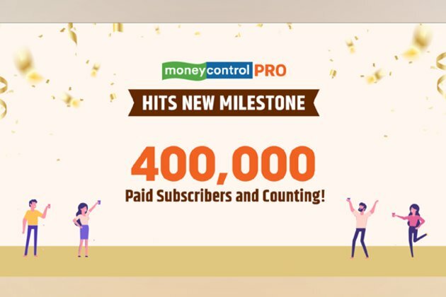 Moneycontrol Pro hits new milestone of 400,000 paying subscribers