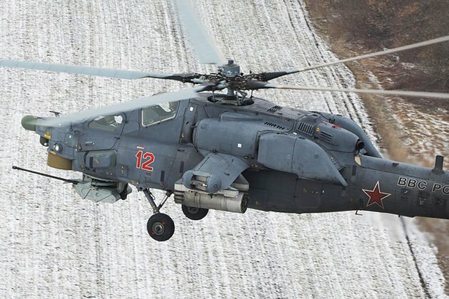 Black Sharks and other Russian helicopters in battle