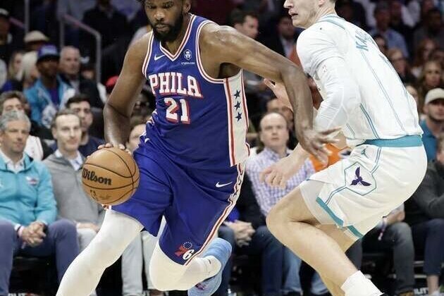 Joel Embiid, 76ers surge to win, end Hornets' 5-game streak