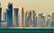 The Doha skyline of Qatar