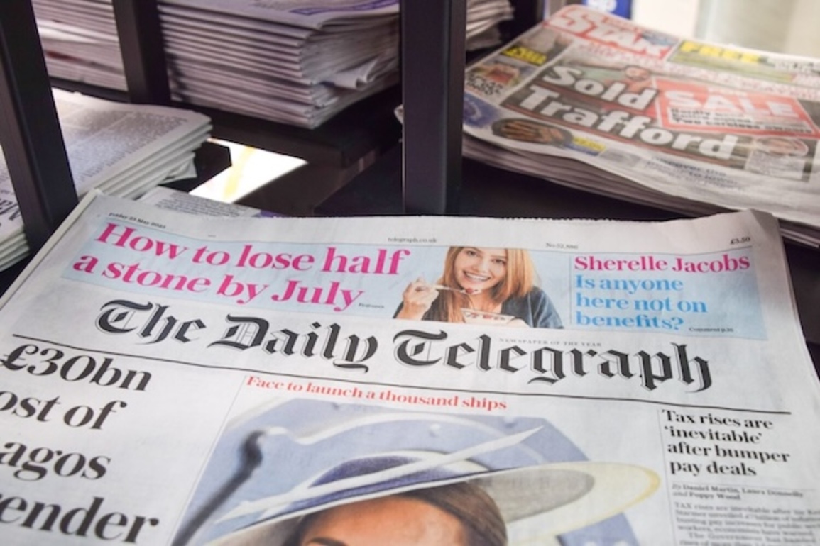 London's Daily Mail Group swoops on The Telegraph
