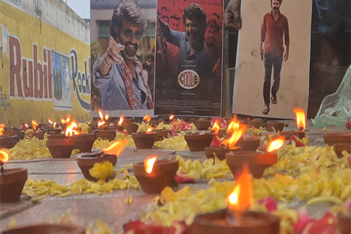 Thalaiva fever in Tamil Nadu: Rajinikanth fans perform special pooja ahead of 'Coolie' release