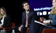 Lauren McGregor (left) speaking at Future of Mining Australia 2025 with Roderick Crowther and Alison Britt.