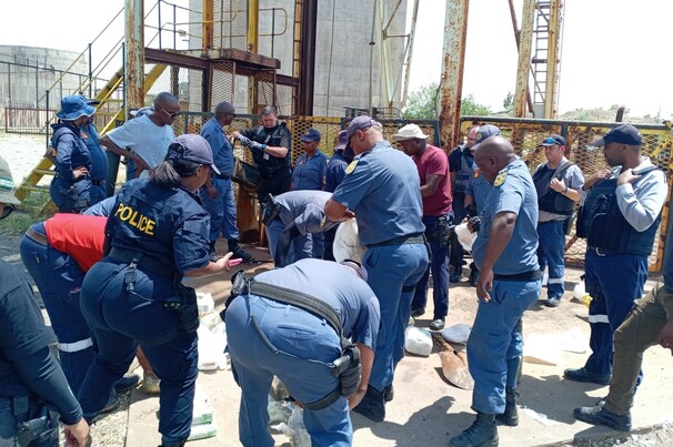 South Africa's Police Service led the operation against zama zamas.