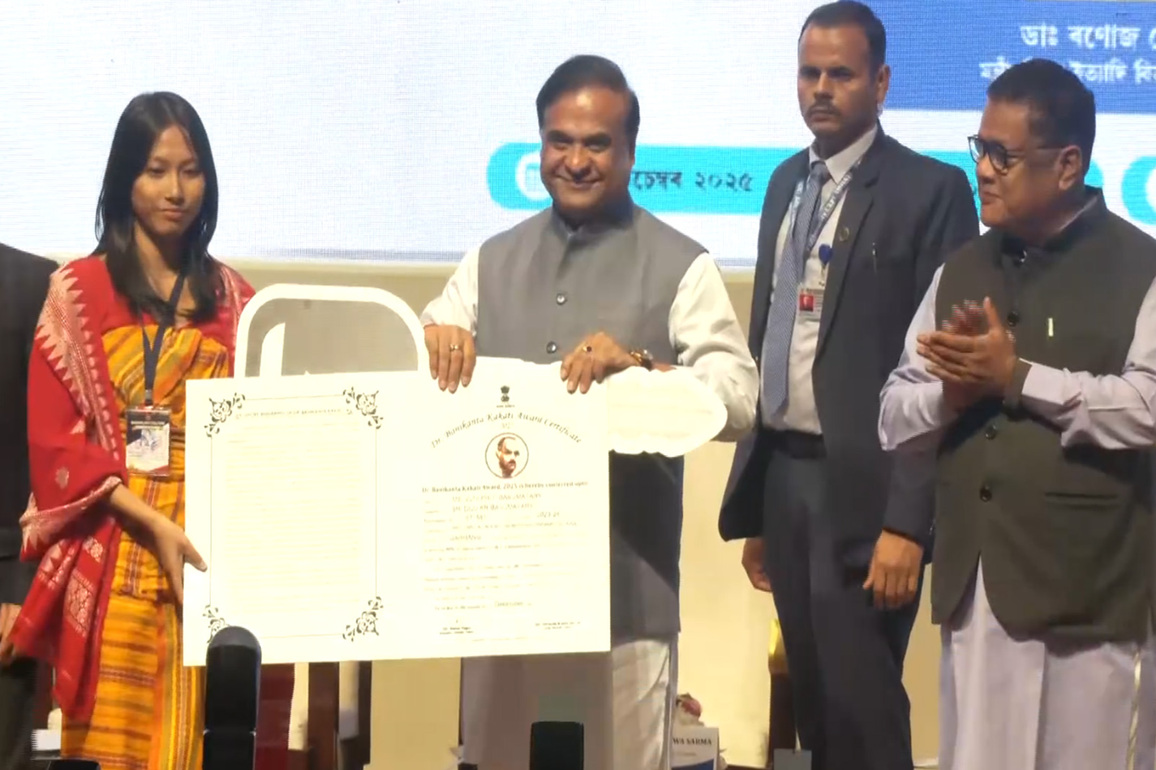 Assam CM presents scooters to students under Dr. Banikanta Kakati Merit Award