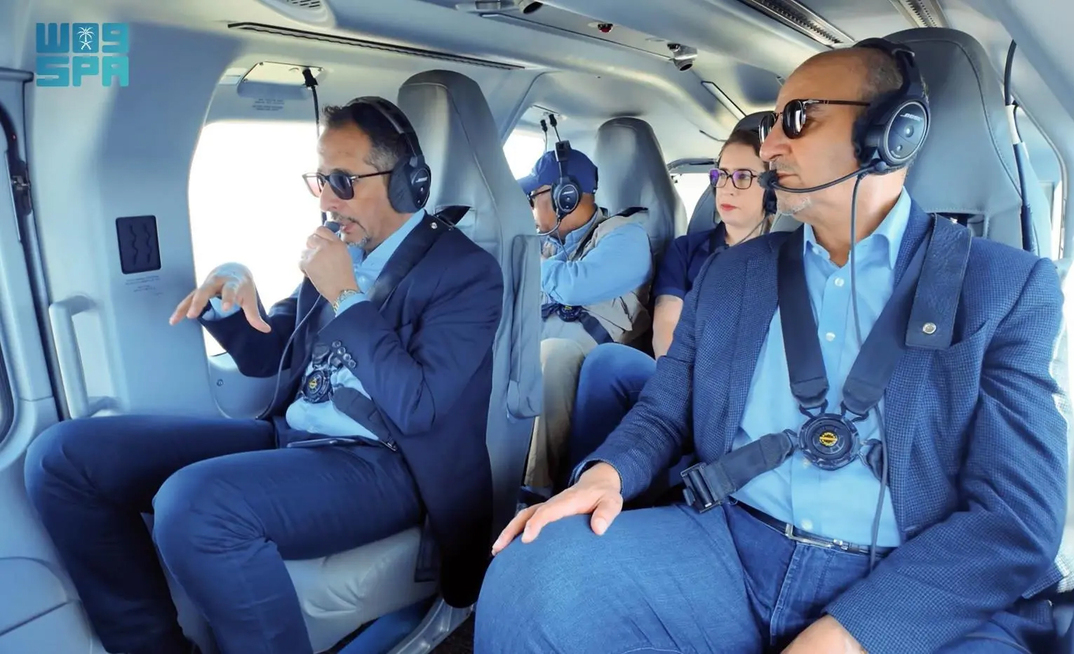 Comitiva da Arábia Saudita sobrevoa minas da Vale Pará Ministro Mineração