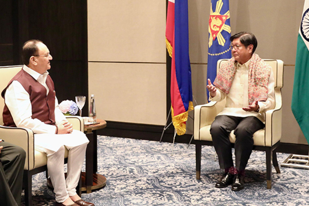 JP Nadda meets Philippines President Marcos in Delhi as part of 'Know BJP' initiative