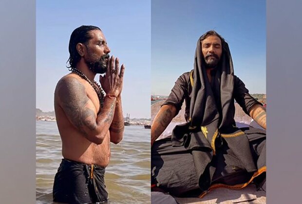 Remo D'Souza takes a holy dip at Maha Kumbh in Prayagraj