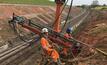  CAN Geotechnical used long-reach 360 excavators fitted with drill masts to set the soil nails on the upper parts of the slope at the Arley Tunnel cutting