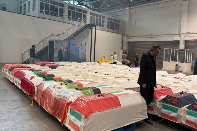 Iran releases pictures of coffins of fallen IRIS Dena sailors