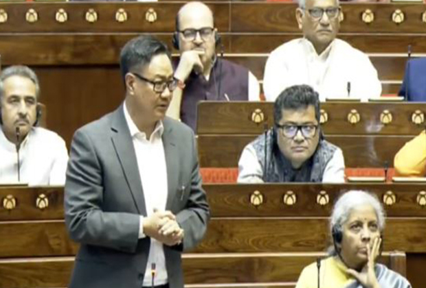 "No deletions or removals from JPC report": Union Minister Rijiju amid ruckus in Rajya Sabha