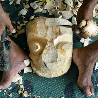 SRI LANKA-WOODEN MASKS