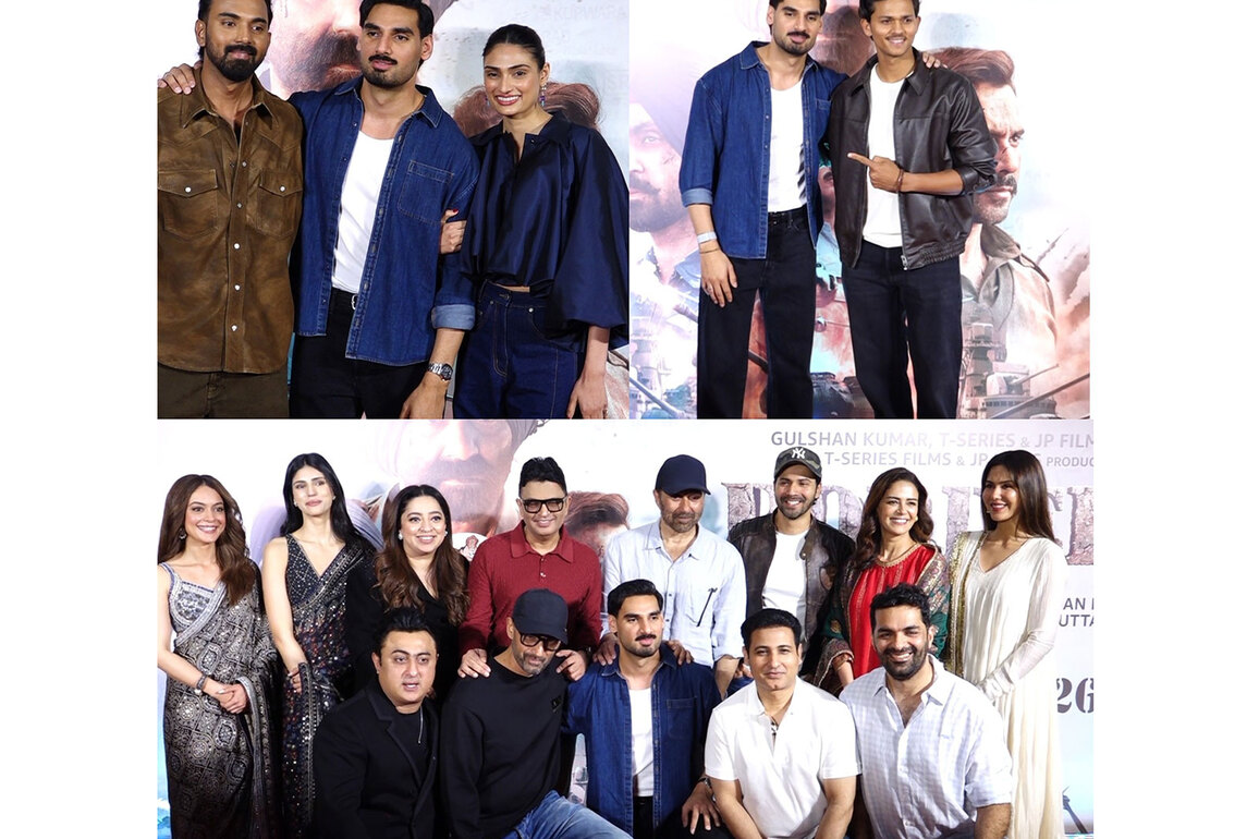 Border 2 grand premiere: Varun Dhawan touches Sunny Deol's feet, Yashasvi Jaiswal, KL Rahul attend star-studded event