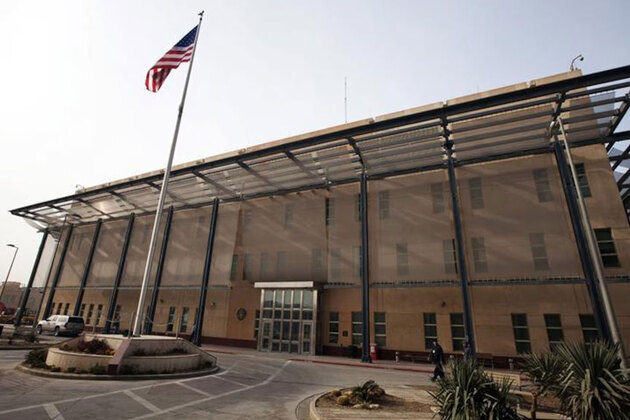 "Suicide drone" and missile strike target "radar system" and "helipad" at US embassy in Baghdad: Iran Media